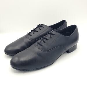 Very Fine Black Dance Shoes felt men's 9.5w wide